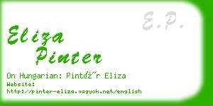 eliza pinter business card